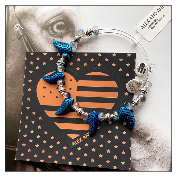 Alex & Ani Blue Guru River Beaded Bracelet - Picture 2 of 3